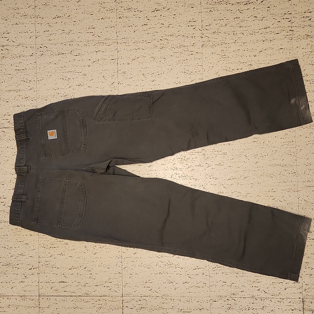 Carhartt  Gray Work Pant Flame Resitant Rugged Flex Relaxed Fit Canvas Pants